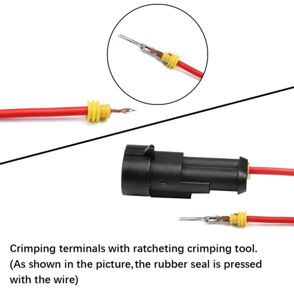 

HOT 1 Pin 2 Pin 3 Pin 4 Pin Way Car Wire Connector Waterproof Plug Socket with Male and Female Docking Vehicle Motorcycles