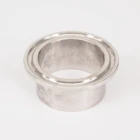 Фитинг для трубы OD 38 мм-тройной зажим 1,5 дюйма, обжимное кольцо OD 50,5 мм 304, санитарная труба из нержавеющей стали, фитинг для труб