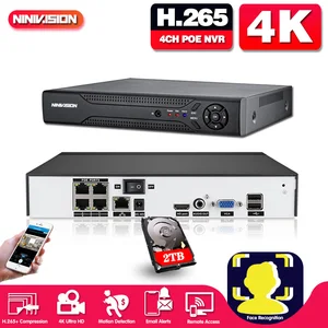 h 265 4ch 8ch poe nvr security ip camera video surveillance cctv system p2p 5mp 8mp network video recorder face detection free global shipping