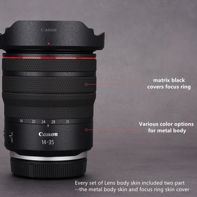

RF1435 Lens Stickers Decal Skin Wrap for Canon RF14-35mm F4 L IS USM Lens Decal Protector Anti-scratch Cover Film Vinyl Sticker