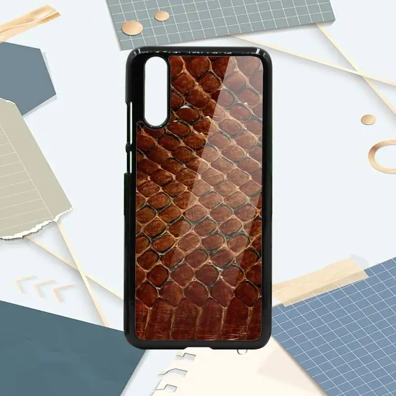 

Leather Snake Scales prints Phone Case PC For Samsung galaxy S note 8 9 20 10 e lite2019 plus pro ultra