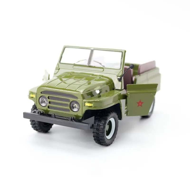 Литая металлическая игрушка модель/масштаб 1:24/Классическая BJ212 Jeep армейский