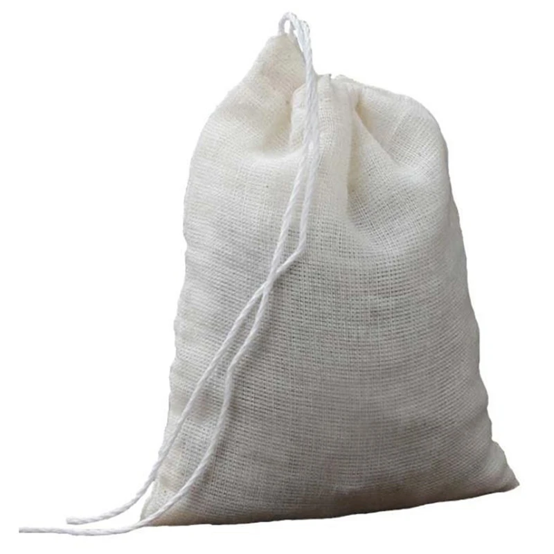 

Coton Mesh Filter Bag Tea Milk Wine Coffee Strainer Reusable Net Manual Kitchen Household Accessories 21X26cm