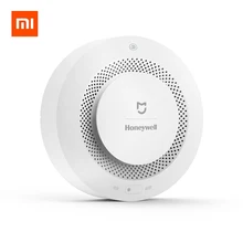 Xiaomi Smoke Detector Honeywell Sensor Mijia Fire Alarm Audible Visual Alarm Work With Gateway 2 Smart Home Remote APP Control