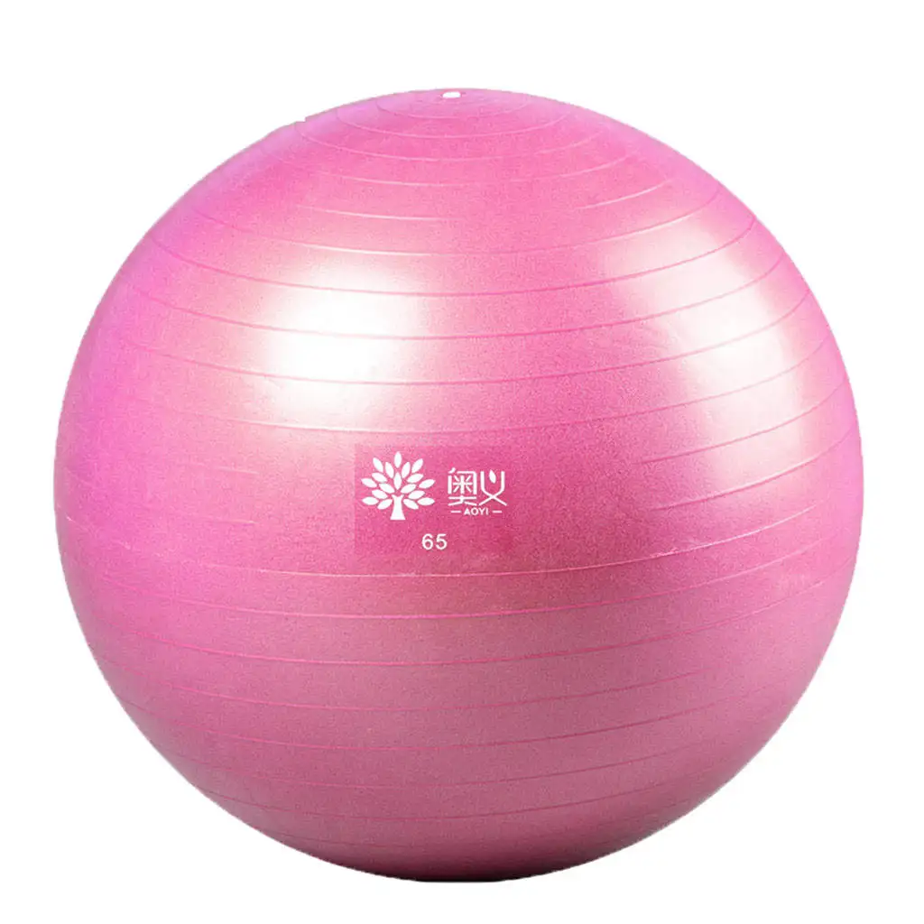 

65cm Yoga Fitness Ball for Balance Exercise Workout - Anti Burst for Home and Gym Fitness, Birthing, Pilates Core