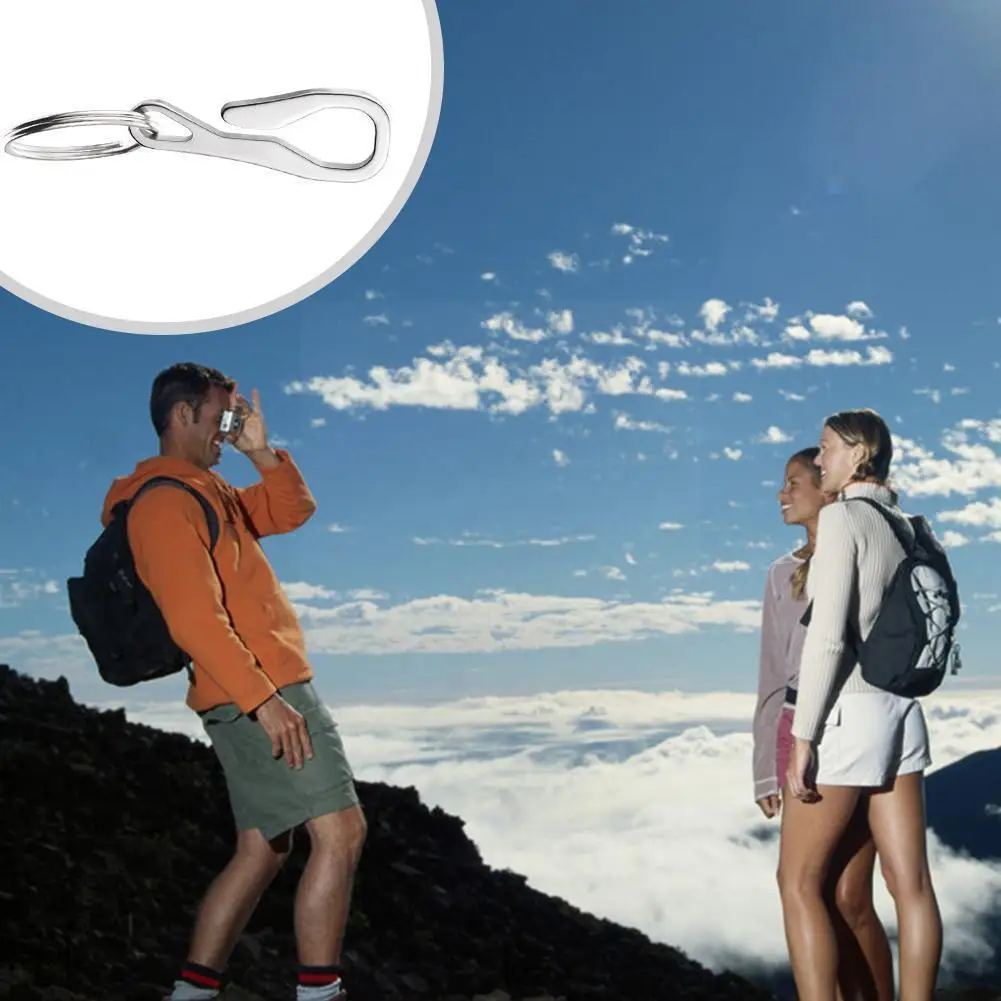 

Outdoor Belt Clip Ring Steel Portable Trouser Pocket Clip S3L5