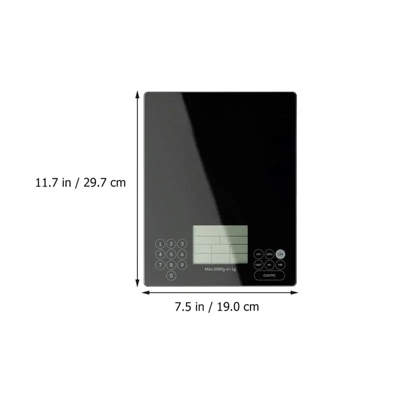 B&aacute;scula de cocina para alimentos, dispositivo sin bater&iacute;a, 5kg/0,1g, 1 unidad-1
