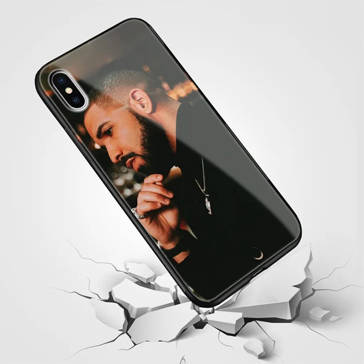 Чехол для телефона DRAKE RAPPER hiphop Coque, мягкий силиконовый стеклянный чехол для Apple iPhone 6 6s 7 8 Plus X XR XS 11 Pro MAX