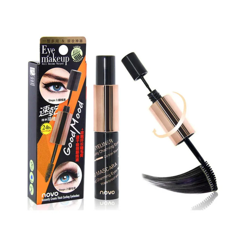 2 в 1 Водостойкая тушь для ресниц с эффектом завивки |