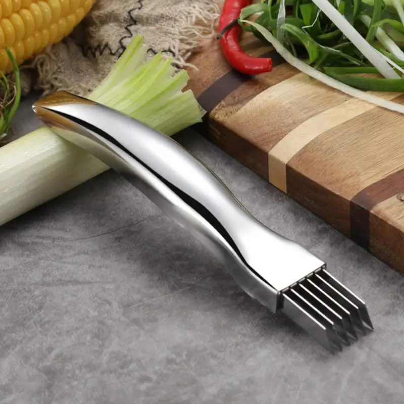 

Steel Shred Silk Knife Kitchen Slicer Onion Vegetable Cutter Stainless Garlic Cutter Food Speedy Chopper Kitchen Accessories