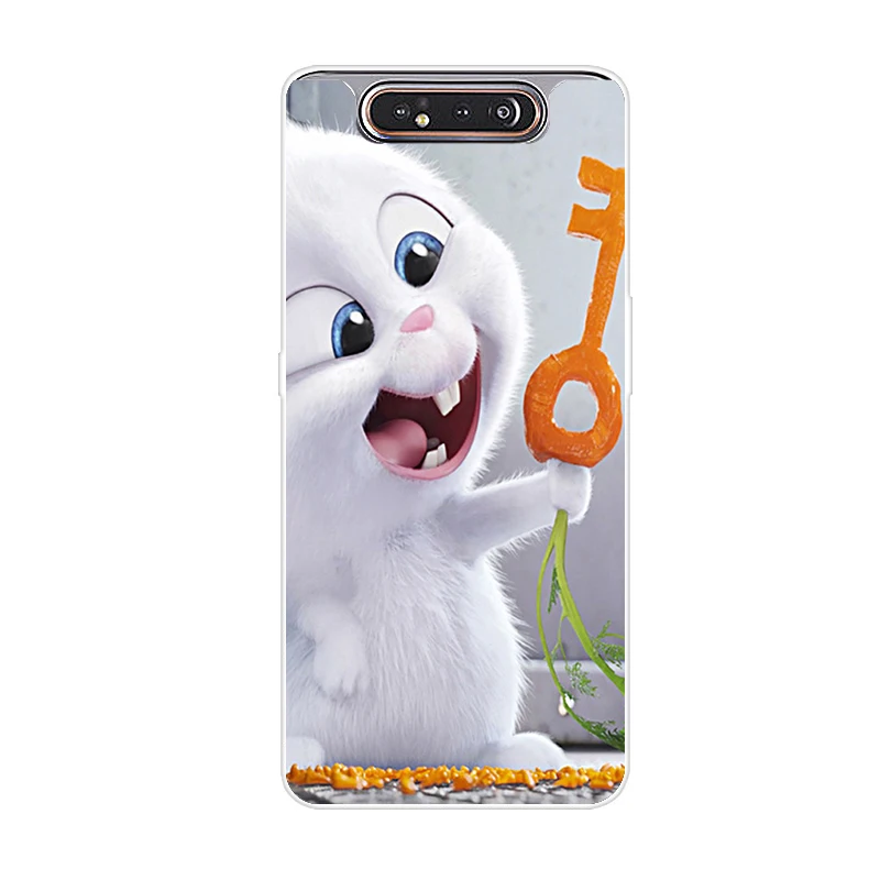 Красный Чехол для телефона для samsung Galaxy A80 чехол силиконовые в форме цветка окрашенные мягкая накладка на заднюю панель из ТПУ чехол для samsung A80 80 чехол модные Coque - Цвет: Красный