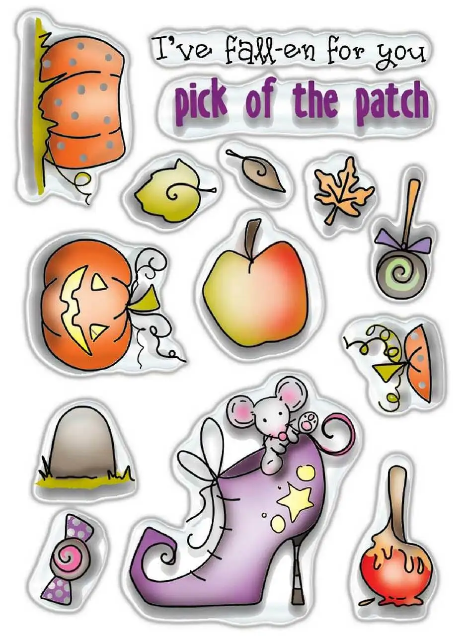 Хэллоуин высокие каблуки прозрачный штамп Скрапбукинг Декор тиснение прозрачный штамп поздравительная бумага открытка фотоальбом шаблон ...