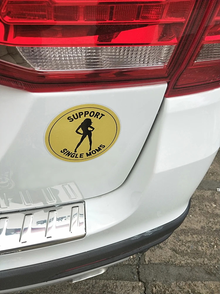 ZTTZDY 10 5 см * I support одиночные мамы Наклейка ПВХ автомобиля стикер YJ1-0079 | Автомобили и