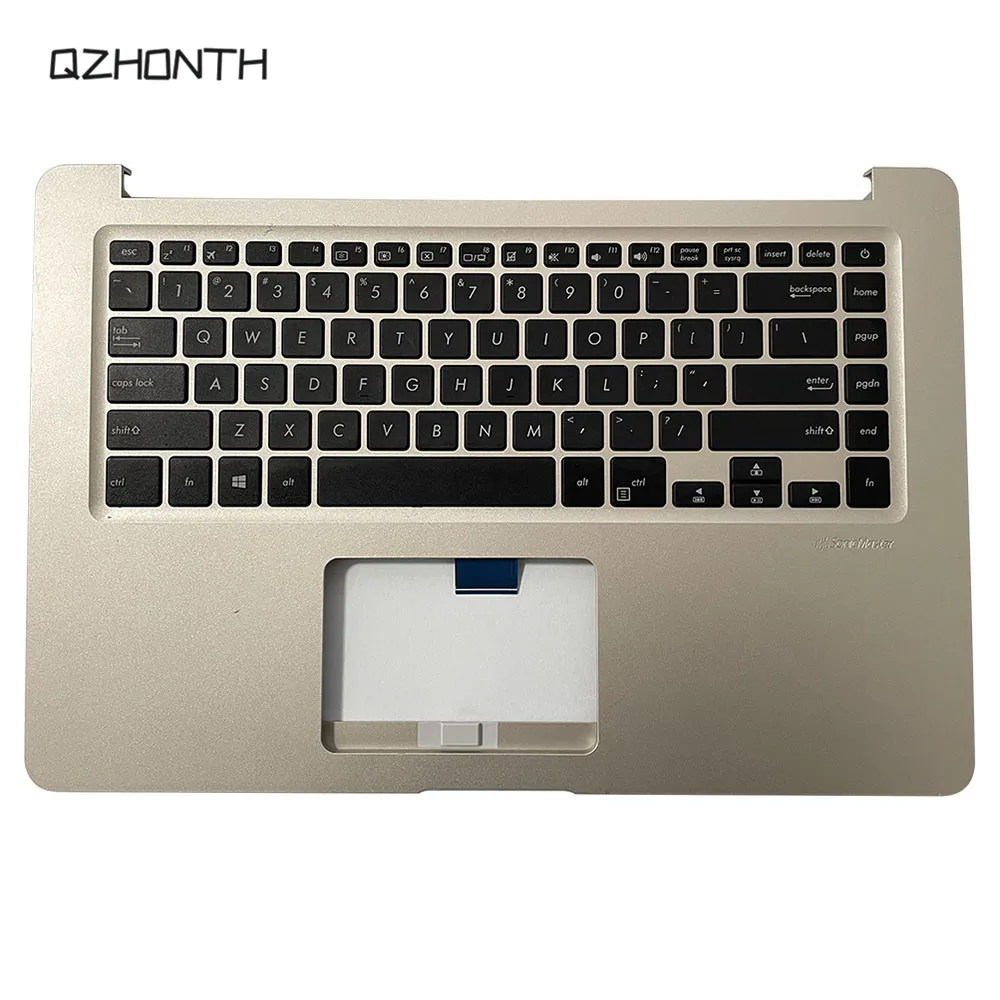 Laptop Used For Asus S510U Palmrest with US Keyboard without Touchpad Gold Color best laptop cases