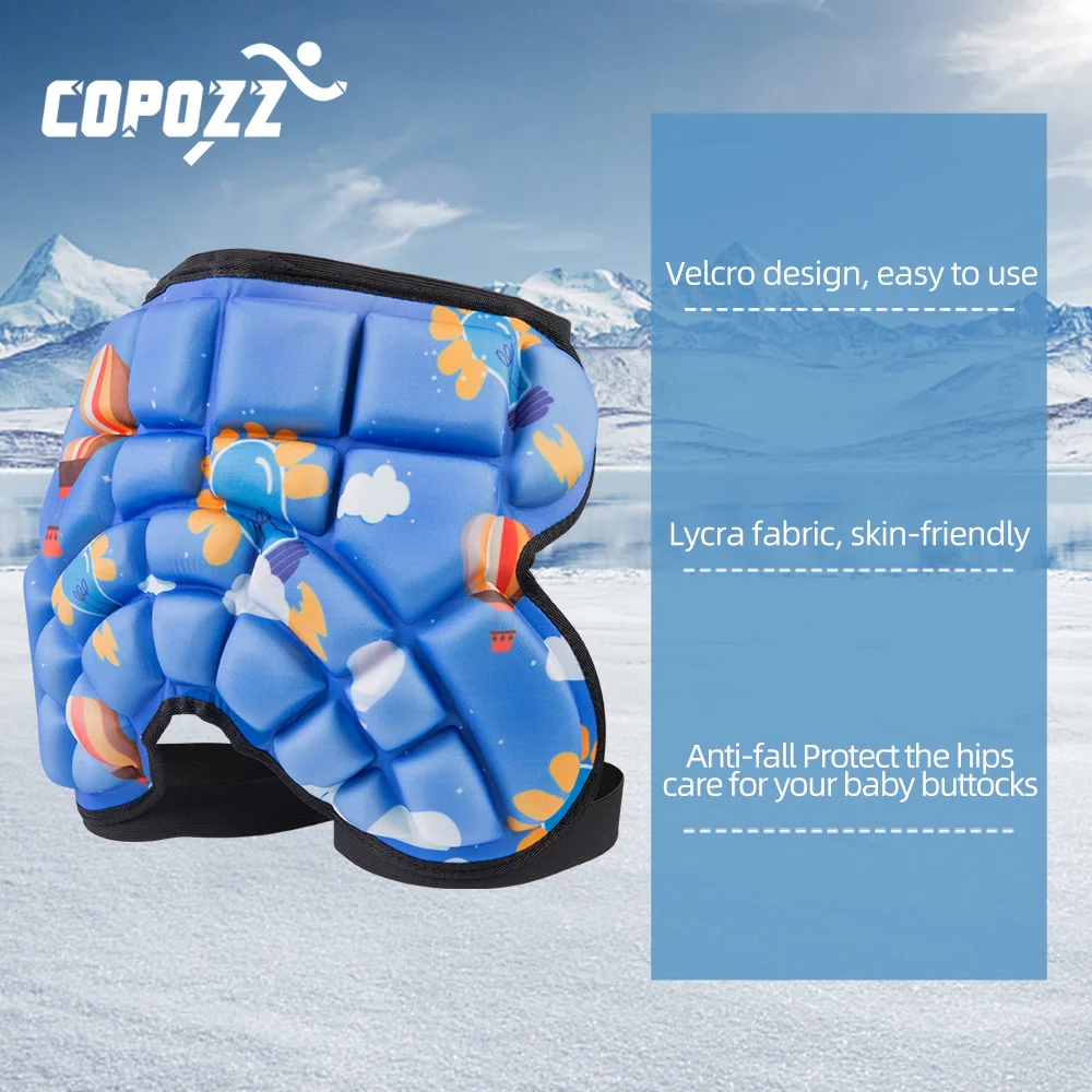 Детские защитные шорты для катания на лыжах с героями мультфильмов утолщенные