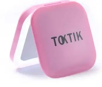 4000mAh перезаряжаемое косметическое зеркало со светодиодной подсветкой портативное зеркало для макияжа туалетное зеркало - Цвет: Розовый