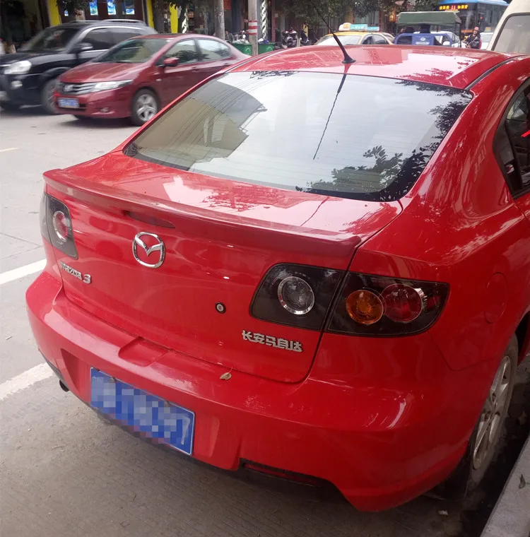 Спойлер для Mazda 3 высококачественный спойлер из АБС материала заднего крыла