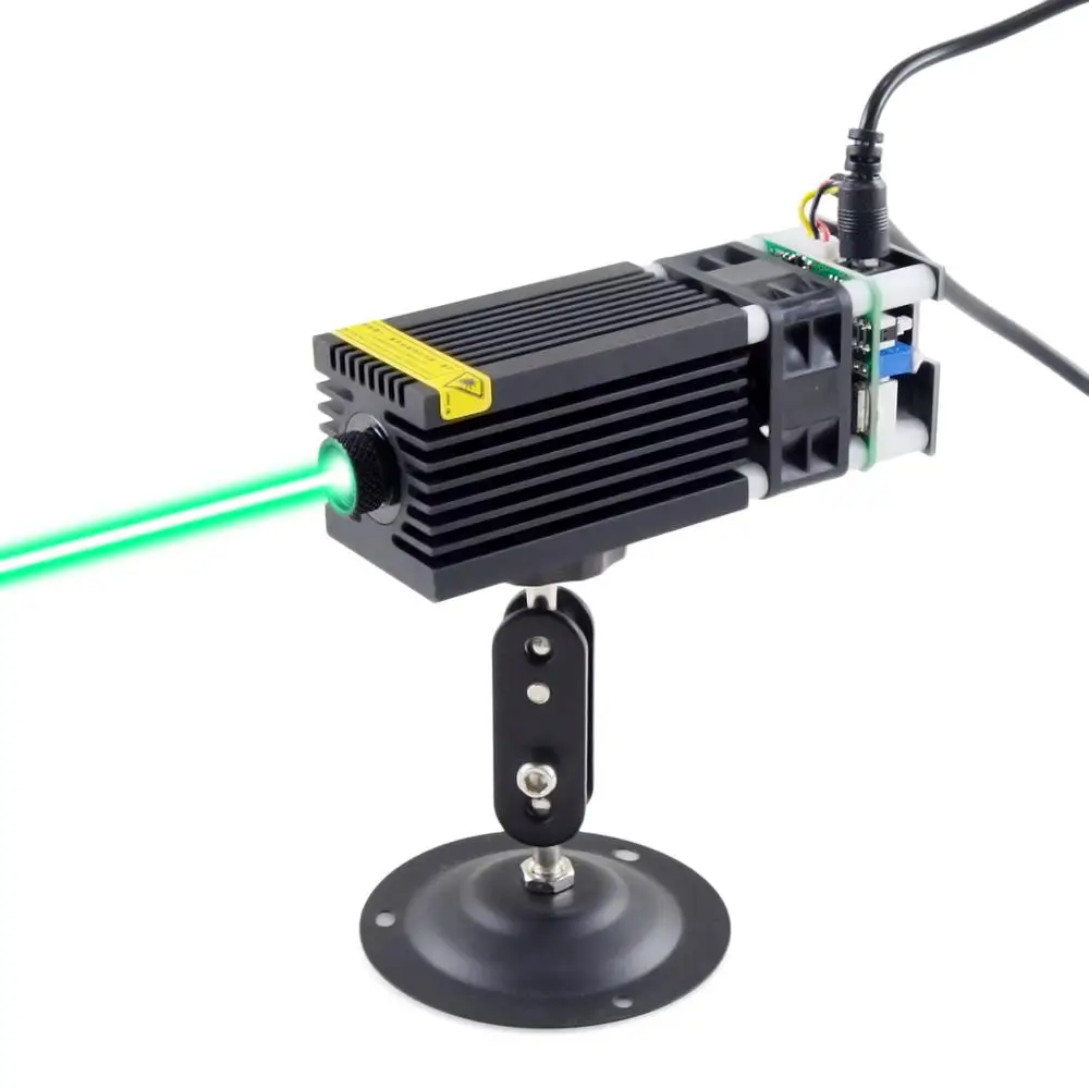 CWLASER 100mW 1000mW 520nm зеленый лазерный модуль для DIY гравер лазерная головка с 12V и ШИМ