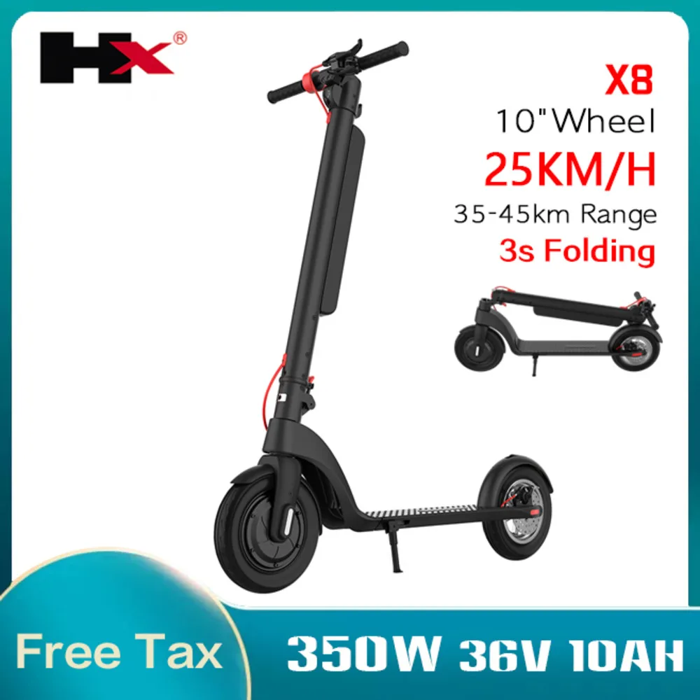 

Складной электрический скутер HX X8, 350 Вт, 36 В, 10 А · ч