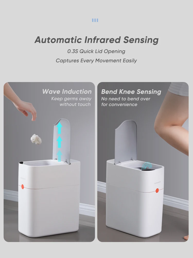 joybos smart automatic sensor trash can waterproof garbage bucket dustbin for bathroom kitchen cabinet storage narrow bin jx59 free global shipping