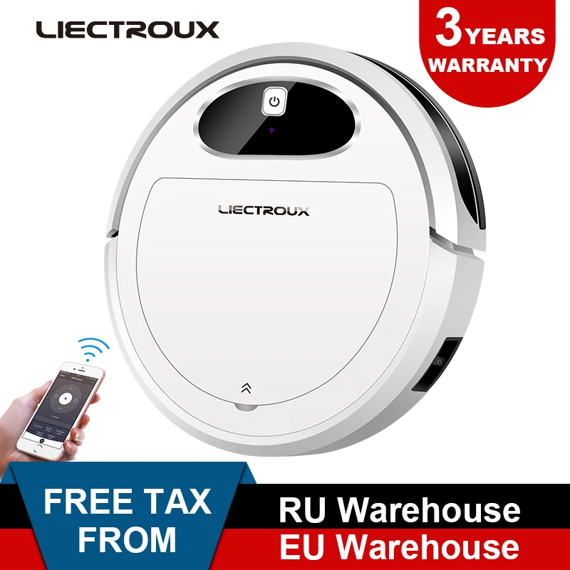 Новинка 2021 робот пылесос Liectroux 11S навигация по карте Wi Fi приложение резервуар для