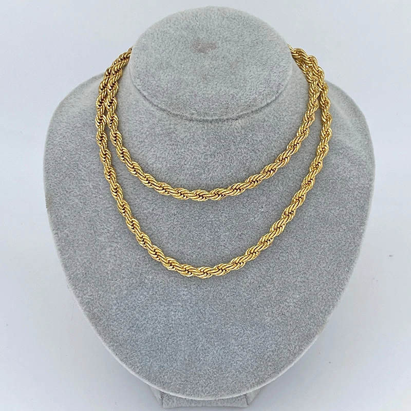 Ожерелье унисекс золотистого цвета 60 см в африканском стиле | Украшения и