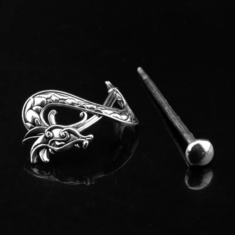 Заколки для волос женские металлические в виде дракона винтажные руны викингов |