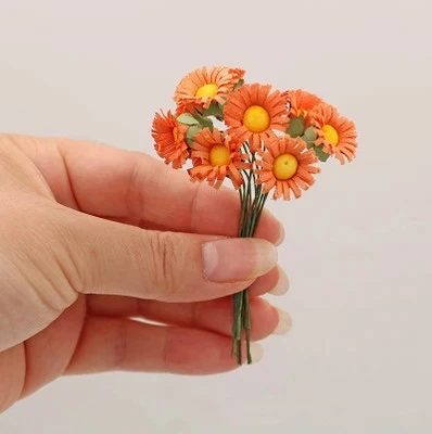 Искусственные мини аксессуары Букет бумажных цветов миниатюрные розы Калла