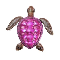 color shell turtle metal wall art decor elegant hanging sculpture for home