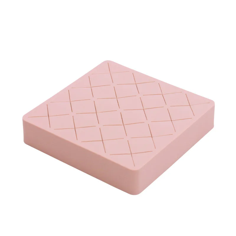 Pink 16 сетка Силиконовый Футляр Для Хранения помады Сумочка для макияжа, косметичка Дисплей Стенд Макияж Кисти губка держатель для косметики - Цвет: Pink