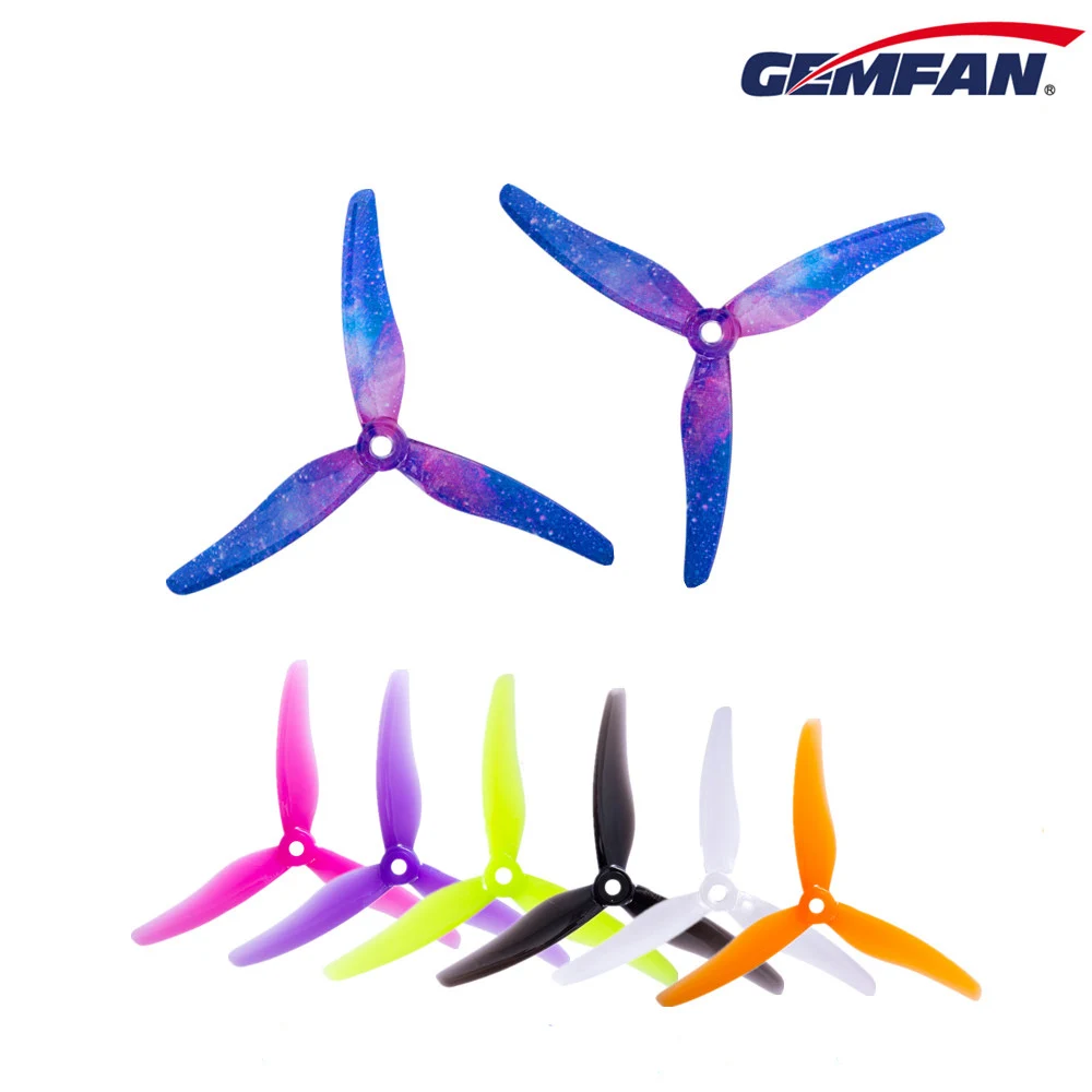

12pairs 24pcs Gemfan Hurricane 51433 3-Blade PC Propeller for POPO RC Quadcopter FPV Racing/Freestyle Drone Parts