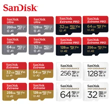 SanDisk Memory Card  32GB 64GB 128GB 256GB 512GB MicroSD Card SDHC/SDXC Class10 TF Card for Video Monitoring Smartphone Drones