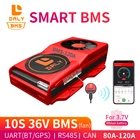 18650 Смарт BMS 10S 36V 80A 100A 120A Bluetooth 485 для USB-устройства NTC UART программное обеспечение Togther Lion LiFepo4 батарея BMS с вентилятором