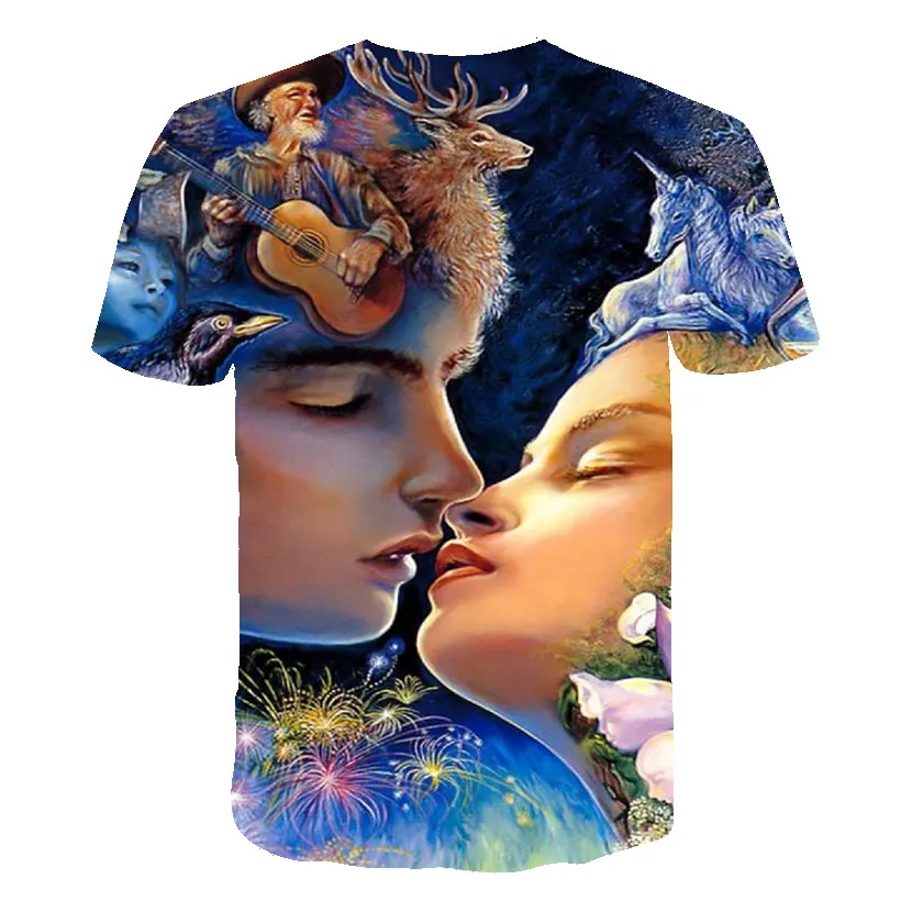 

2020 Newest Cold-blooded Killer 3D Print Cool T-Shirt Men Short Sleeve Anime Characters Summer t shirt Male Fashion Tee Top