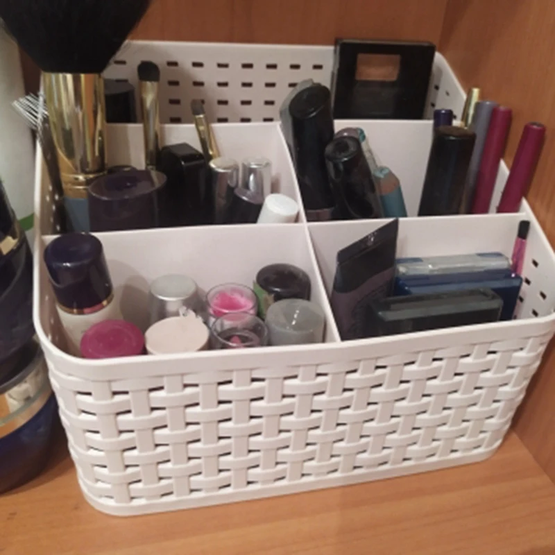 

Makeup Organizer Box Cosmetics Desk Office Storage Skincare Case Lipstick Sundries Jewelry Organizer