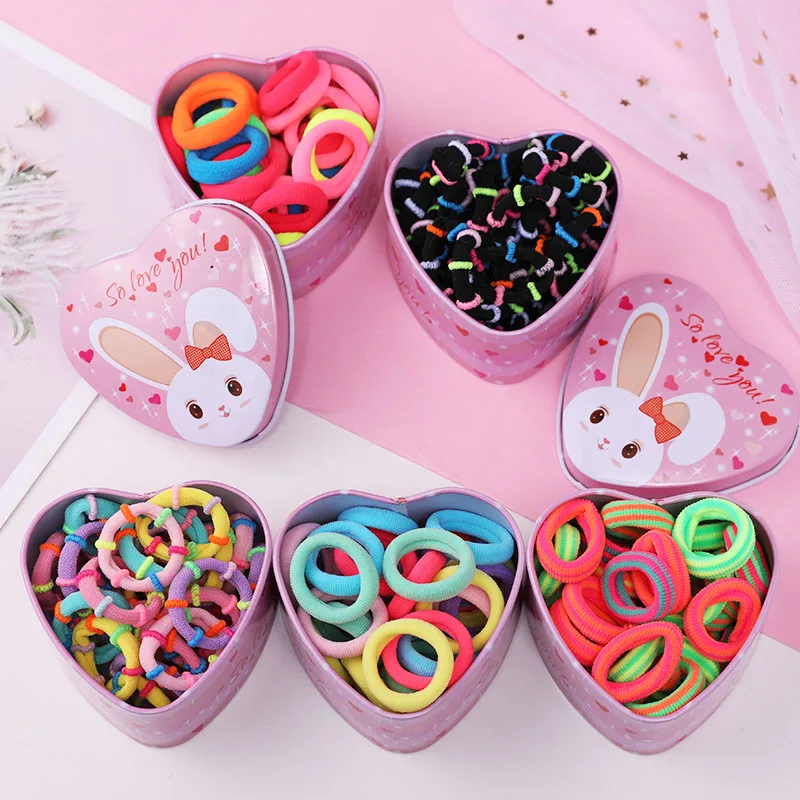 30 шт./компл. красочные нейлоновые мягкие резинки для девочек держатель конского