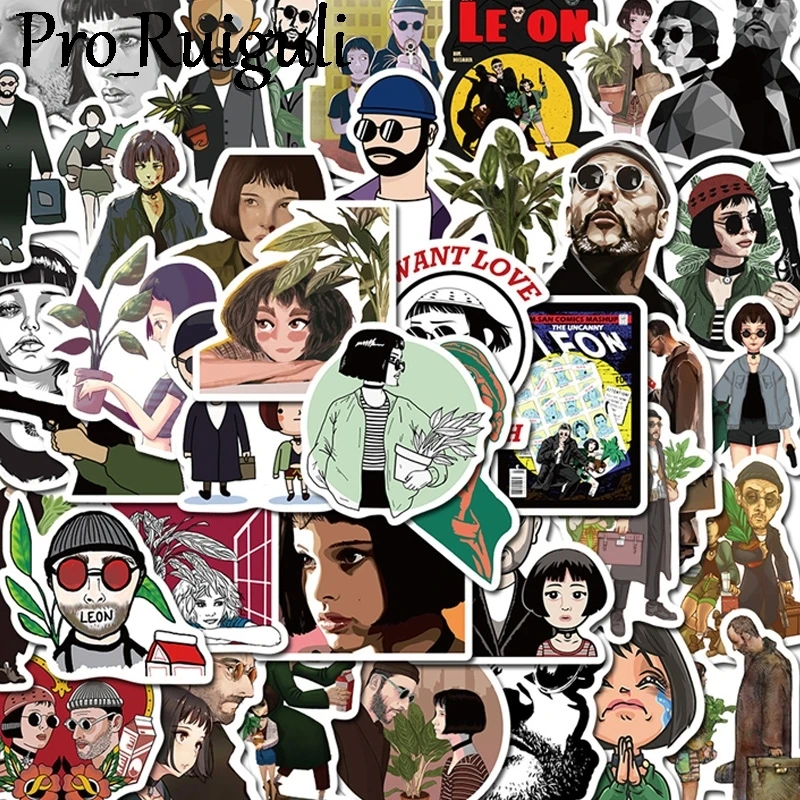 

50pcs Leon Stickers paster Cartoon characters anime movie funny decals scrapbooking diy phone laptop waterproof decorations