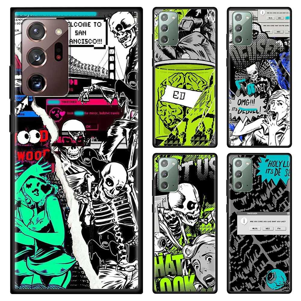 

Watch Dogs 2 Dedsec Phone Case For Samsung Note 20 Ultra 10 Lite Plus 9 8 Shell Black TPU Silicone Cover Capa Fundas Para Coque