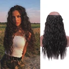 Синтетические длинные волнистые накладные волосы на 5 заколках BUQI, высокотемпературные золотистые, коричневые, черные для женщин