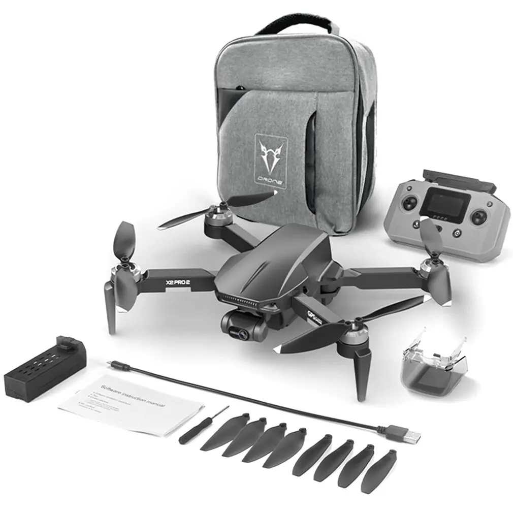 

Новый Дрон X2 PRO3 5G бесщеточный GPS трехосевой самостабилизирующийся электронный карданный Дрон складной четырехосевой HD воздушный Дрон