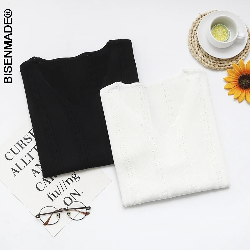 

Women's Clothing T-Shirts Plus Size 2021 Summer Wear New Show Thin Loose Tees V Neck Ice Silk Knitted Tops With Short Sleeves