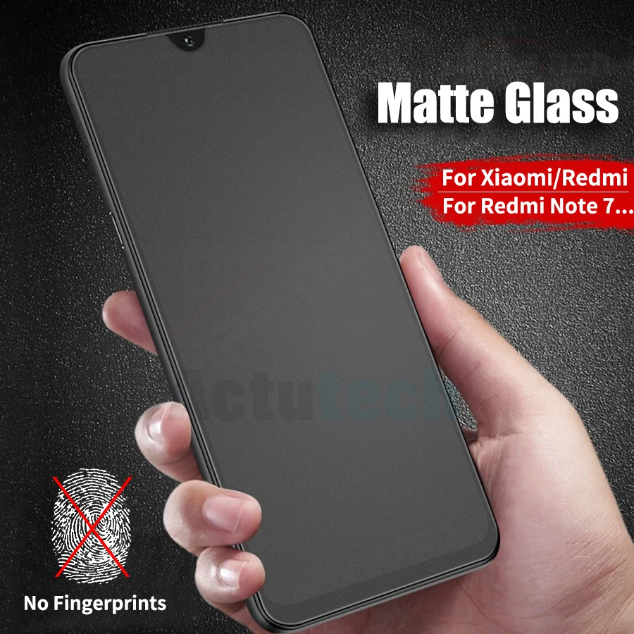 Матовое закаленное стекло для Xiaomi Redmi Note 10 pro max 10s 9s Max 8T 7 6 Pro Mi 9 8 SE 6X a2 5x a1 Защитная