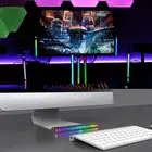 Автомобильный атмосферный RGB-светильник, цветной светодиодный звук, музыка, USB регулируемый светодиодный Диод с голосовой активацией, подхват ритма светильник, настольный аудиоспектр