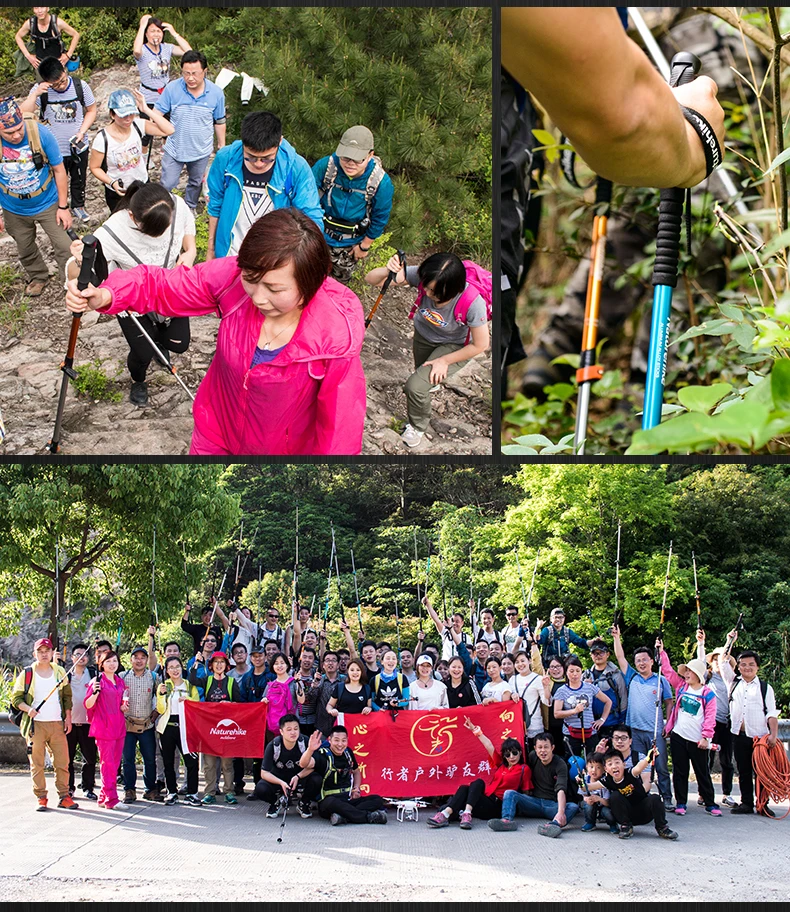 Naturehike 1 шт., альпенштоки для взрослых и детей, сверхлегкие походные складные палки для прогулок, походные палки для кемпинга, семейные альпенштоки NH17D0