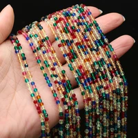 natural stone faceted beads small loose multi color crystal bead for jewelry making diy necklace bracelet gifts accessories
