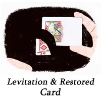 levitation restored card magic tricks close up street stage magic props professional magician illusions mentalism comedy gimmi