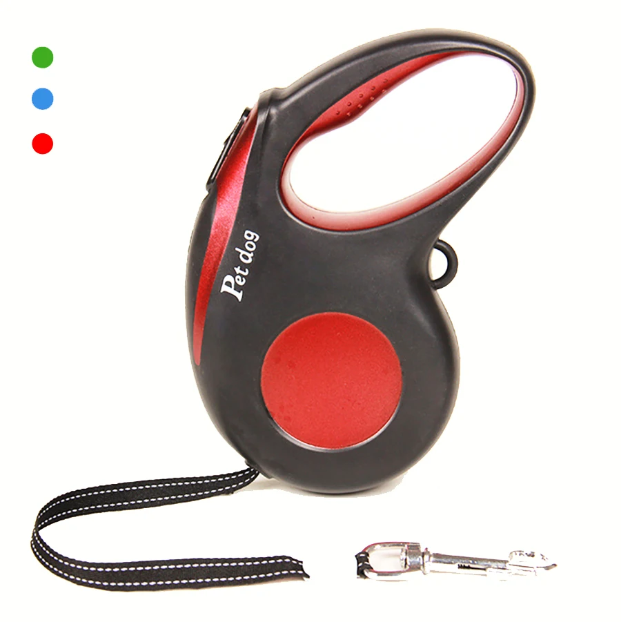 

Pet Retractable Leash ABS Large Medium Dogs Automatic Extending Traction Rope3M 5M Length Walking Dog Leash Lead Modern