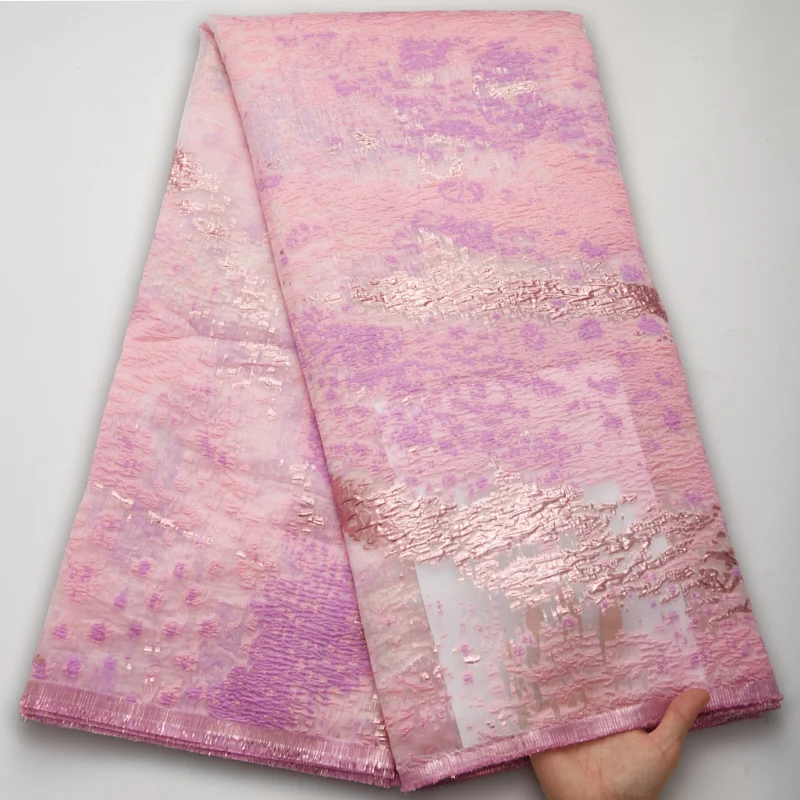 

African Brocade Jacquard Lace Fabric 2022 High Quality Nigerian French Tulle Lace Fabric For Wedding Dress Jacquard Lace Y2708