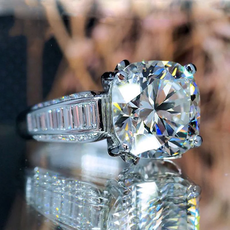 

Huitan Modern Women Finger Rings for Wedding Engagement Party Bling Bling Cubic Zirconia Ring Elegant Accessories Trendy Jewelry