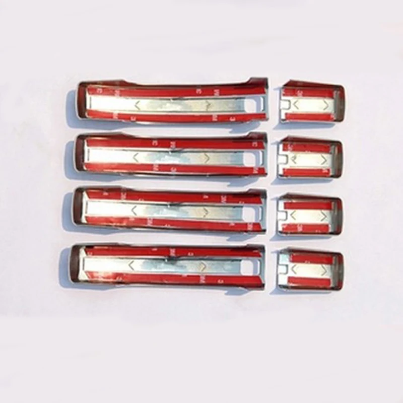 

8Pcs of Silver/Black/Mirror Chrome Car Door Handle Cover Trim Sticker For Range Rover Sport 2008-2013 Accessories Car Styling
